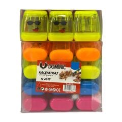 Toptan Çiftli Kalemtraş Emoji modelleri Karışık Renk