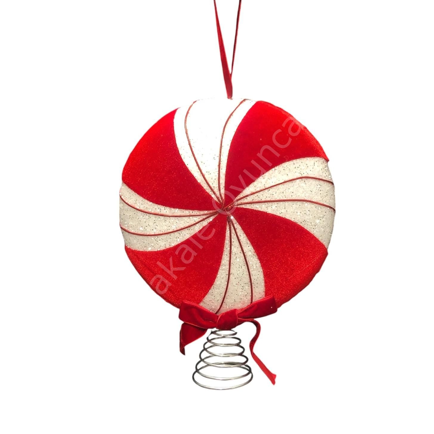 Toptan Çam Tepeliği Şeker Kırmızı Beyaz