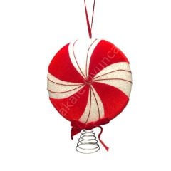 Toptan Çam Tepeliği Şeker Kırmızı Beyaz