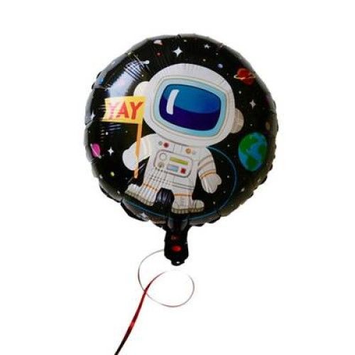 Toptan Folyo Balon Yuvarlak Astronot Model