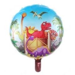 Toptan Folyo Balon Yuvarlak Dinozor Model