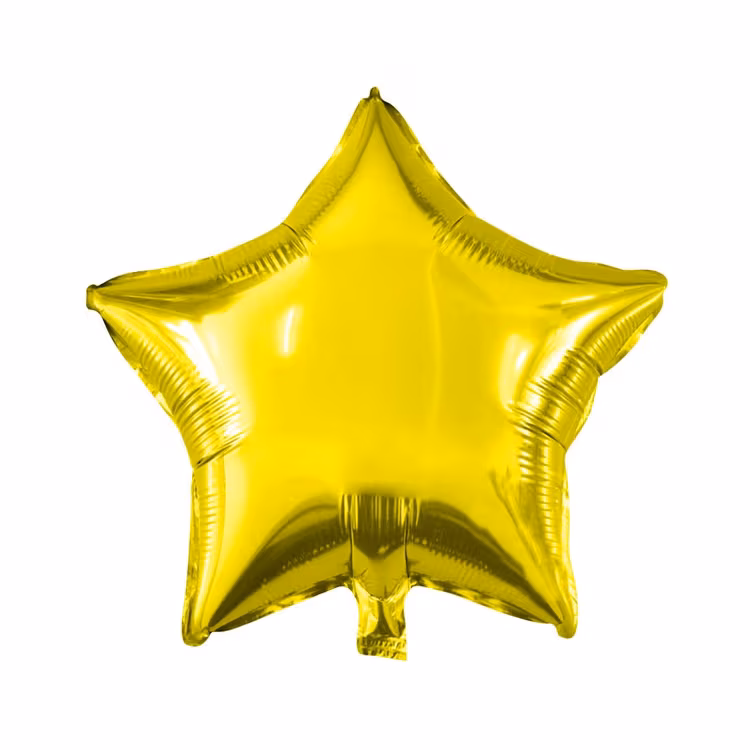 Toptan Yıldız Gold Folyo Balon 18 inç