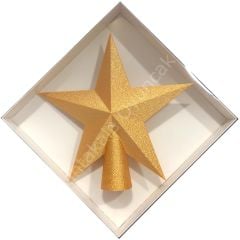 Toptan Çam Tepeliği Yıldız Altın 19 Cm
