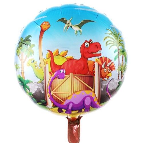 Toptan Folyo Balon Yuvarlak Dinozorlar Model
