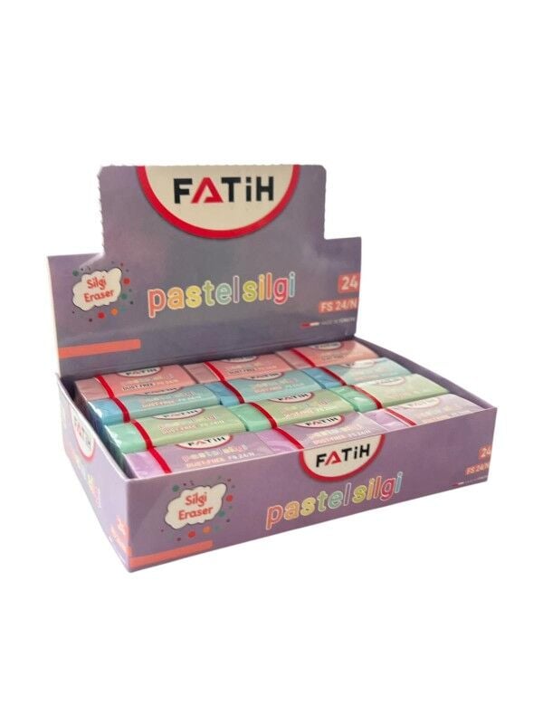 Toptan Fatih Pastel Renkli Silgi