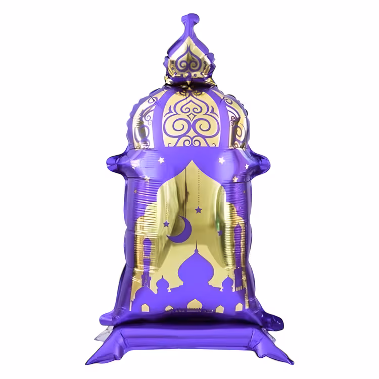 Toptan Ayaklı Ramazan Feneri - Mor