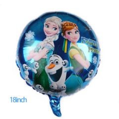 Toptan Folyo Balon Yuvarlak Karlar Ülkesi Model