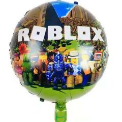 Toptan Folyo Balon Yuvarlak Mavi Roblox Model