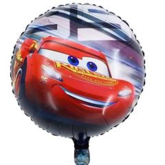 Toptan Folyo Balon Yuvarlak McQueen Model
