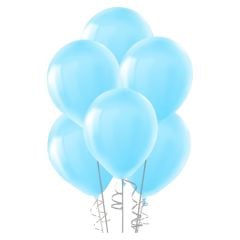 Toptan Pastel Mavi Renk Lateks Balon