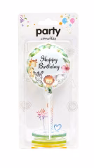 Toptan Yuvarlak Safari Happy Birthday Mum