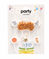 Toptan Safari Happy Birthday 6lı Mum