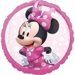 Toptan Folyo Balon Yuvarlak Minnie Mouse Model