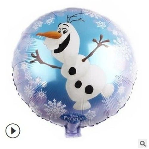 Toptan Folyo Balon Yuvarlak Olaf Model