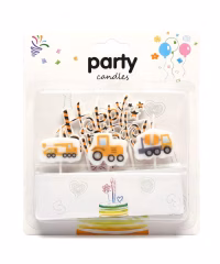 Toptan İnşaat Happy Birthday 4lü Mum