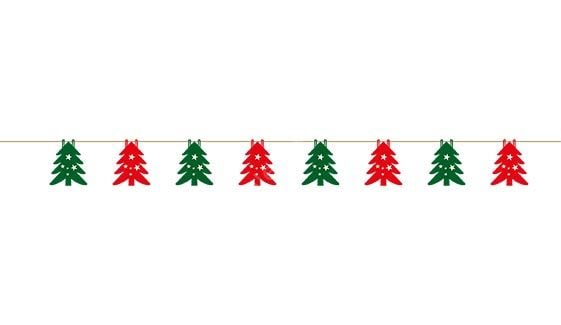 Toptan Keçe Banner Çam Ağacı