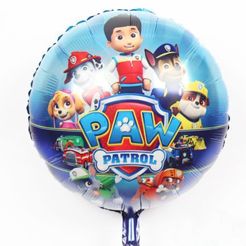 Toptan Folyo Balon Yuvarlak Paw Petrol Model