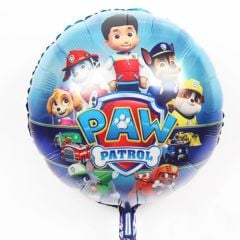 Toptan Folyo Balon Yuvarlak Paw Petrol Model