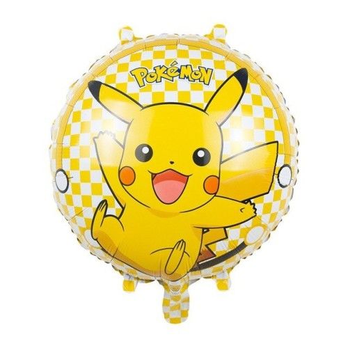Toptan Folyo Balon Yuvarlak Pokemon Model