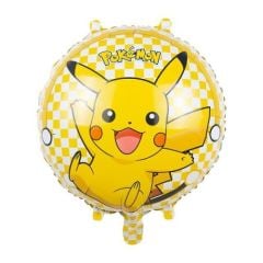 Toptan Folyo Balon Yuvarlak Pokemon Model