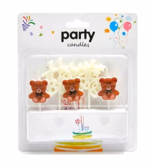 Toptan Ayı Happy Birthday 4lü Mum