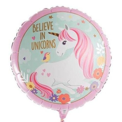 Toptan Folyo Balon Yuvarlak Unicorn 2 Model