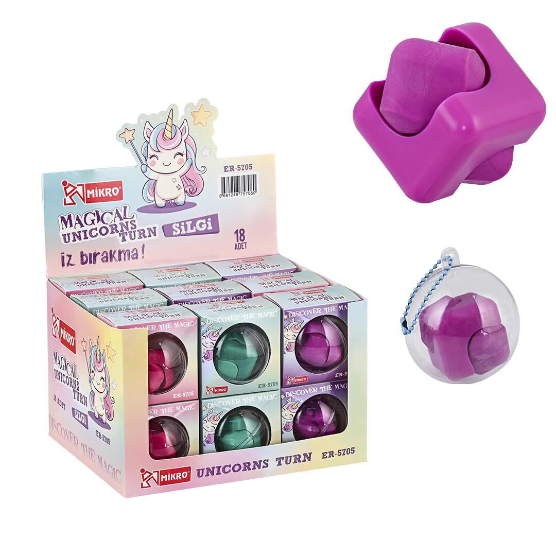 Toptan Mikro Magical Unicorns Turn Silgi