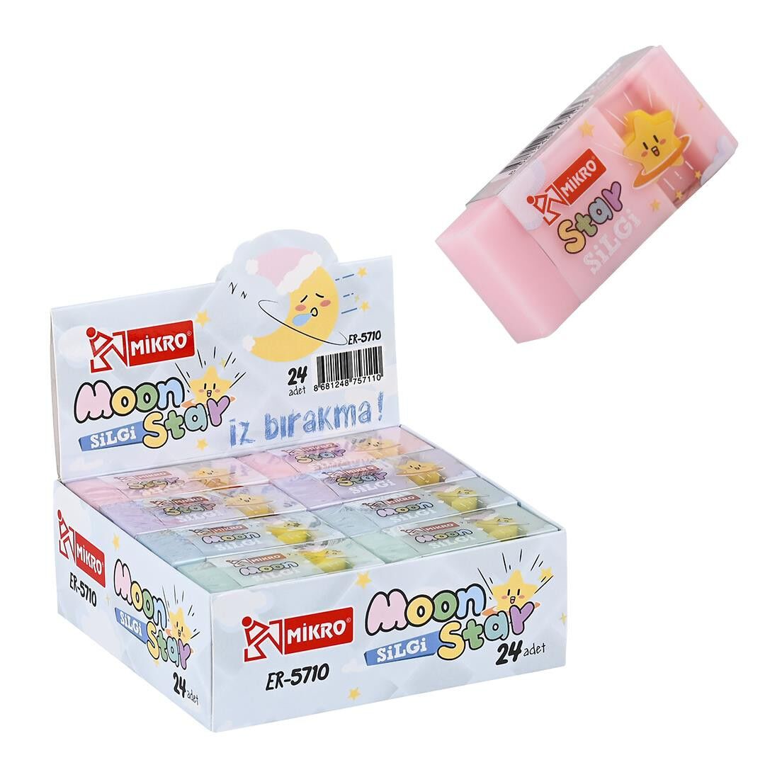 Toptan Mikro Moon Star Silgi