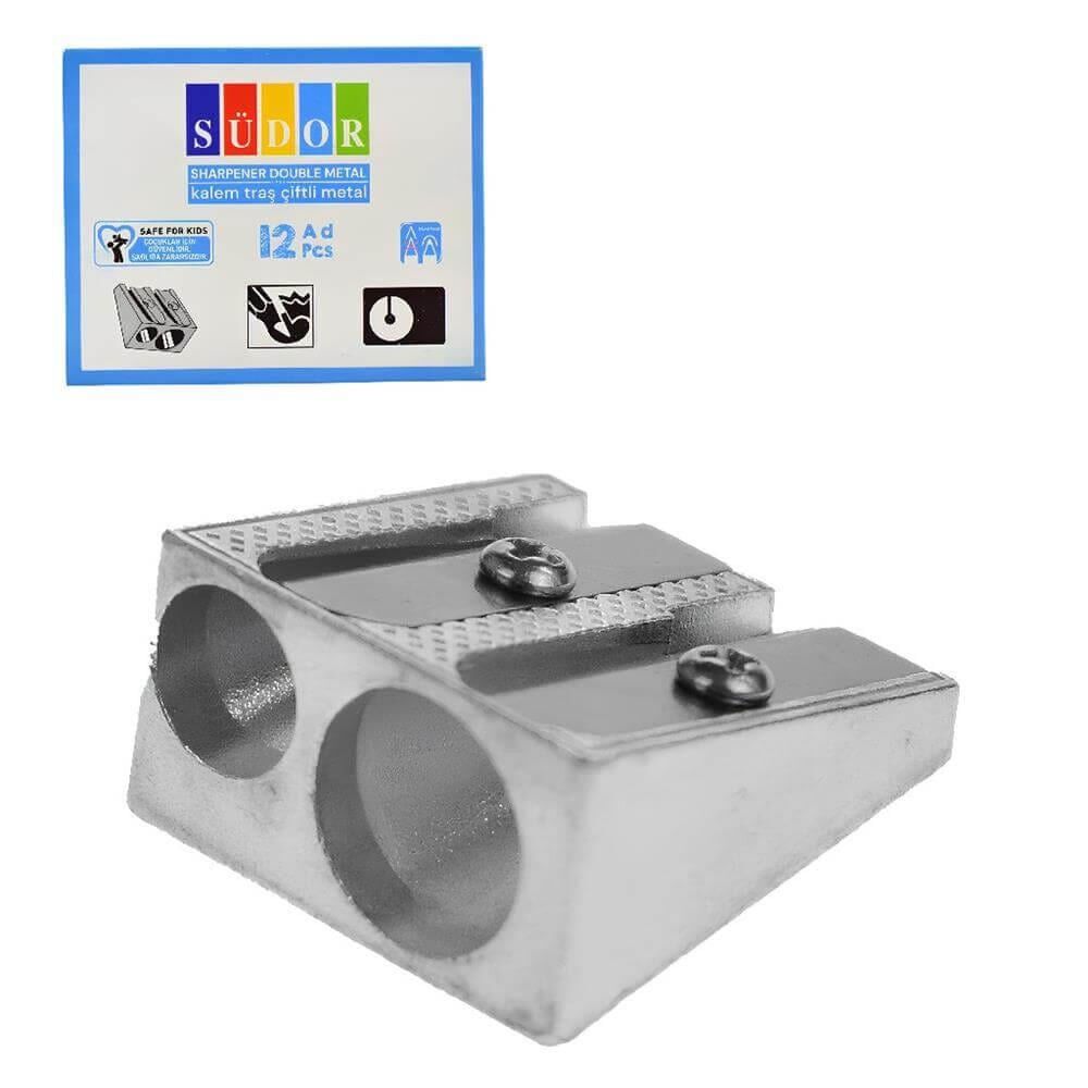 Toptan Südor Çiftli Metal Kalemtraş