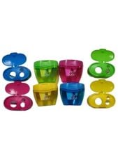 Toptan Şeffaf Üç Delikli Kalemtraş