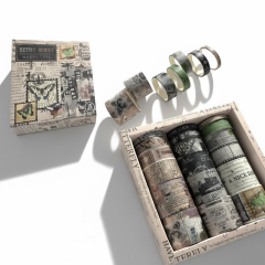 Toptan Retro Serisi Desenli Kutulu Bant