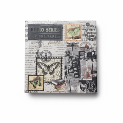 Toptan Retro Serisi Desenli Kutulu Bant