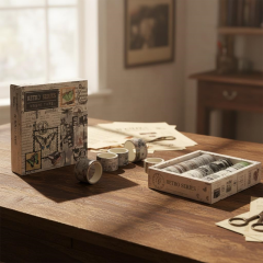 Toptan Retro Serisi Desenli Kutulu Bant