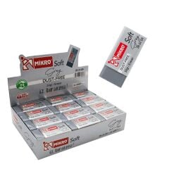 Toptan Mikro Soft Gri Silgi 2B-24Gr