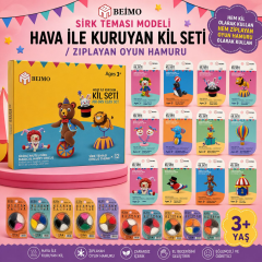 Toptan Sirk Teması Air Clay / Kil Seti