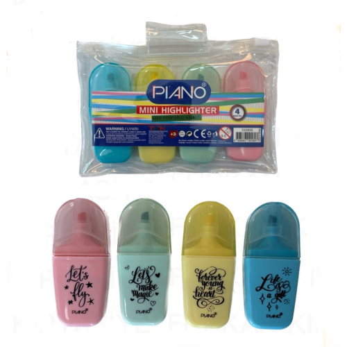 Toptan Piano Mini Highligther Kalem