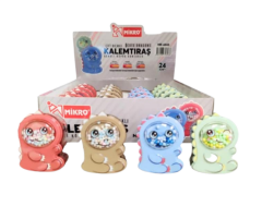 Toptan Mikro Pastel Renkli Köpük Boncuklu Dragons Kalemtıraş