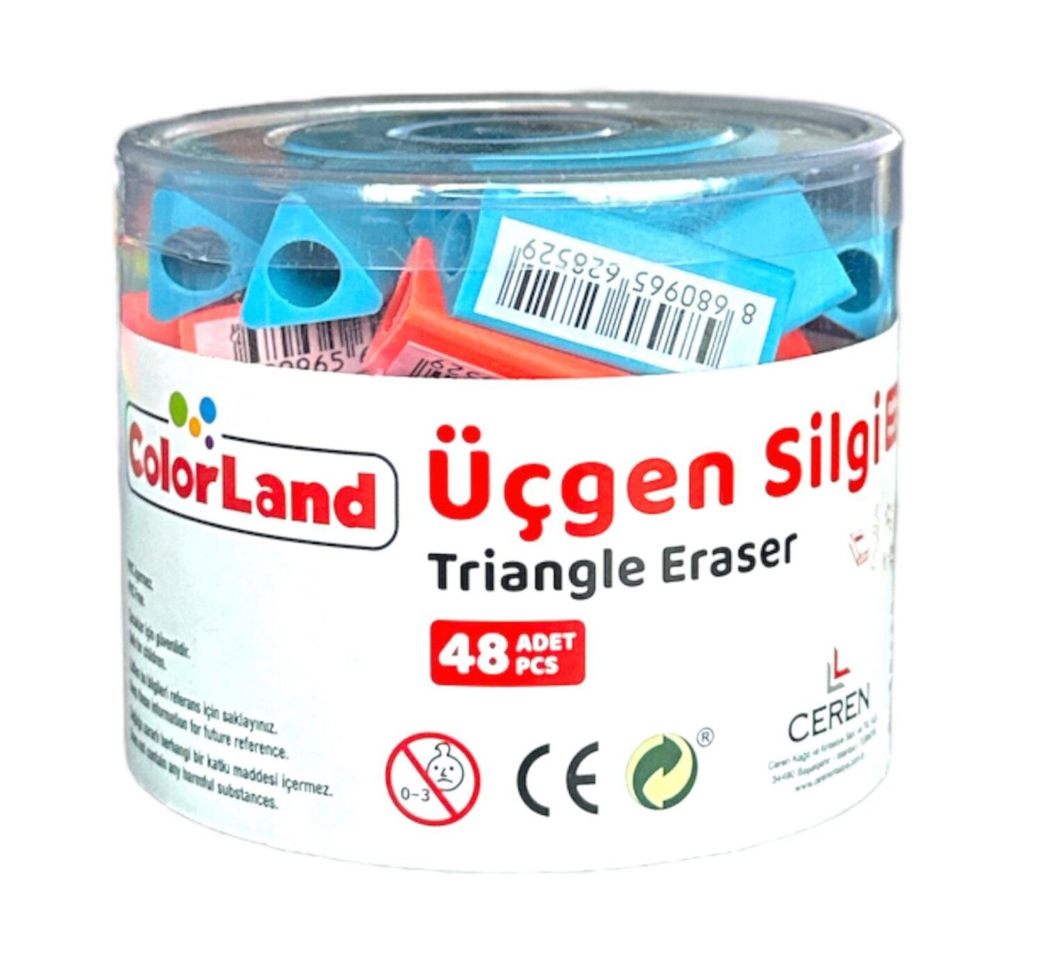 Toptan Kalem Tutucu Üçgen Silgi