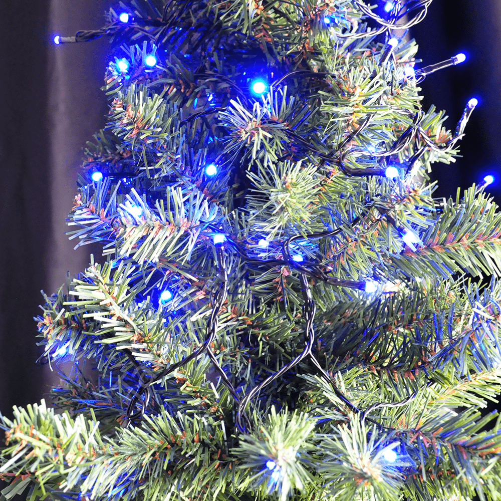 Toptan Pilli Led Işık 80 Led Mavi Işık