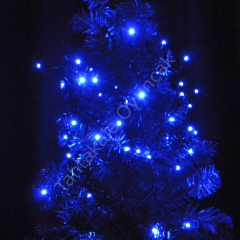 Toptan Pilli Led Işık 80 Led Mavi Işık