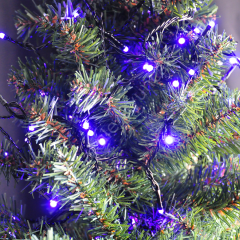 Toptan Pilli Led Işık 80 Led Mor Işık