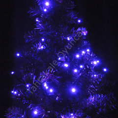 Toptan Pilli Led Işık 80 Led Mor Işık