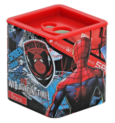 Toptan Spiderman Metal Hazneli Çift Bıçaklı Kalemtıraş