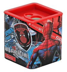 Toptan Spiderman Metal Hazneli Çift Bıçaklı Kalemtıraş