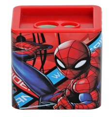 Toptan Spiderman Metal Hazneli Çift Bıçaklı Kalemtıraş