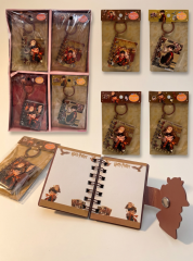 Toptan Harry Potter Karakterli Anahtarlıklı Mini Not Defteri