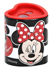 Toptan Minnie Mouse Metal Hazneli Çift Bıçaklı Kalemtıraş