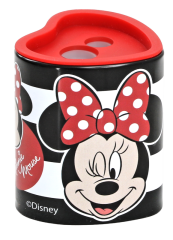 Toptan Minnie Mouse Metal Hazneli Çift Bıçaklı Kalemtıraş