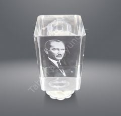 Toptan Kristal Işıklı Biblo Mustafa Kemal
