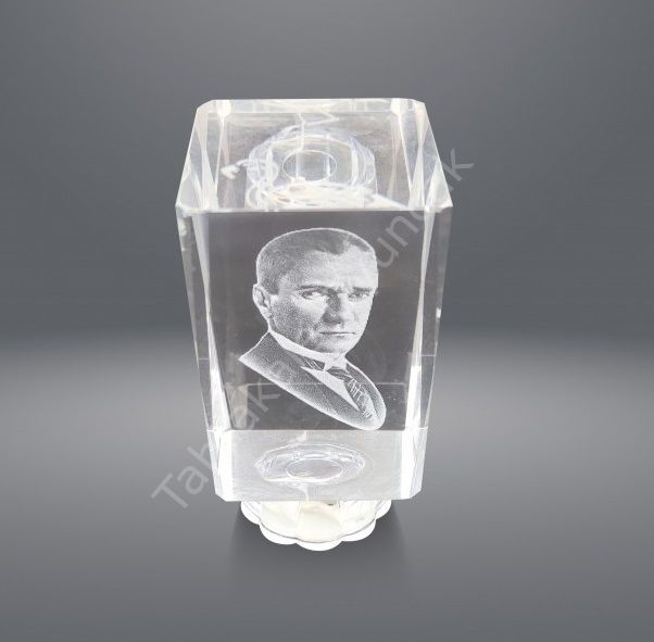 Toptan Kristal Işıklı Biblo Mustafa Kemal Atatürk
